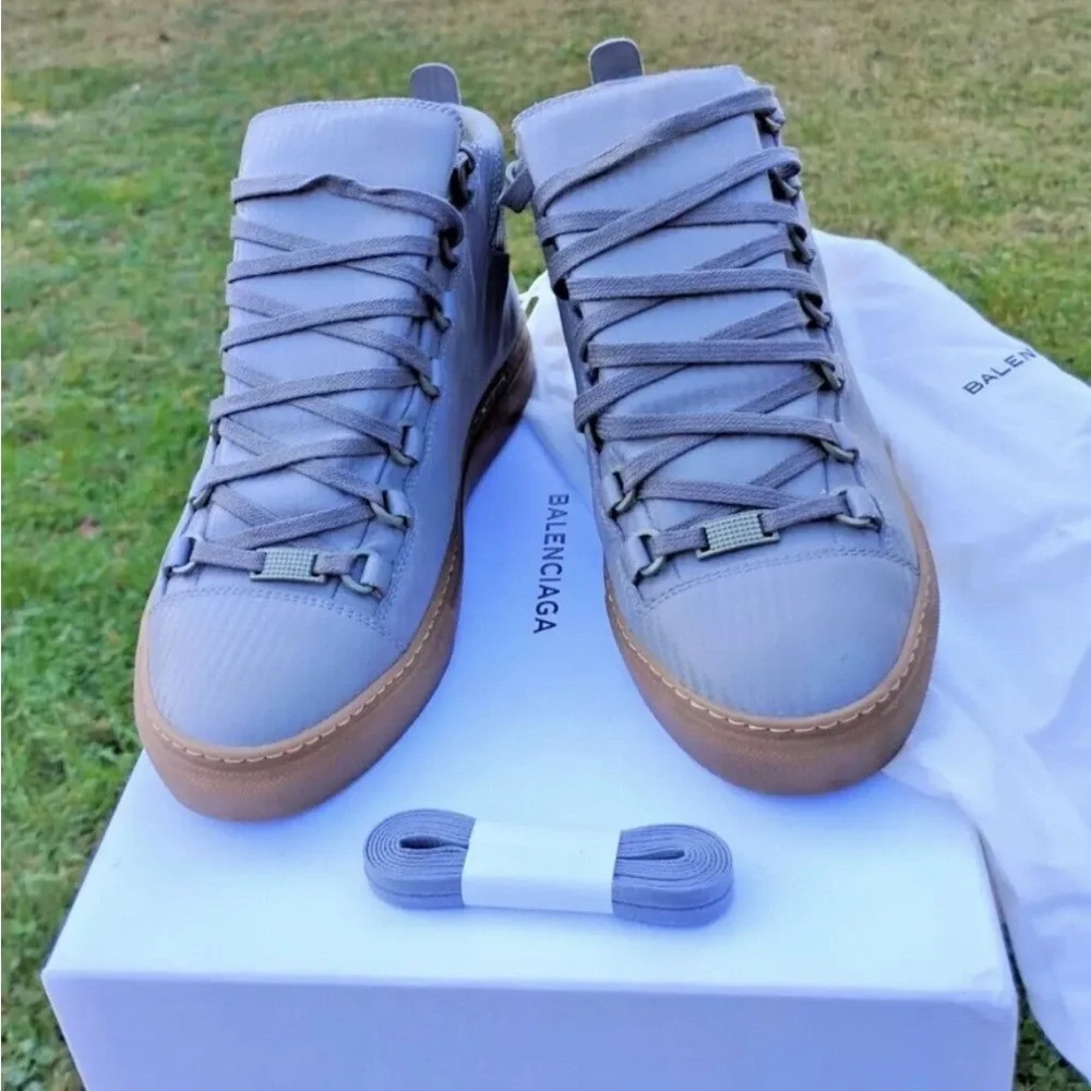 Balenciaga Gray High-Top Sneakers